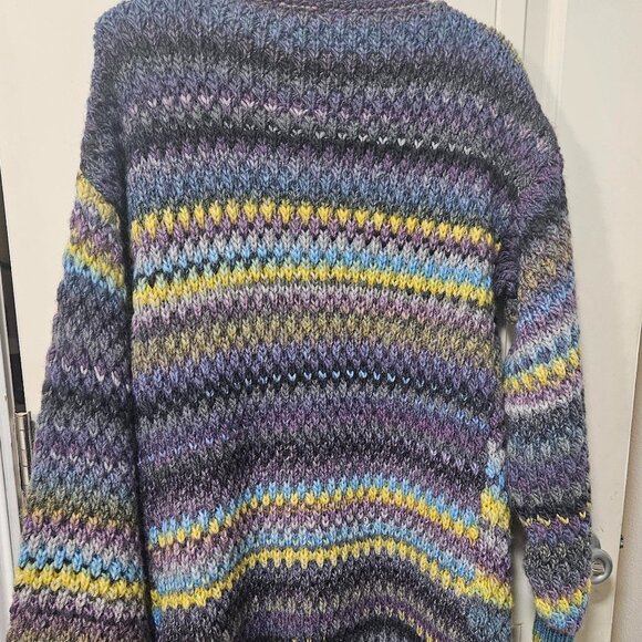 Long oversized knitted cardigan - Picture 3 of 3